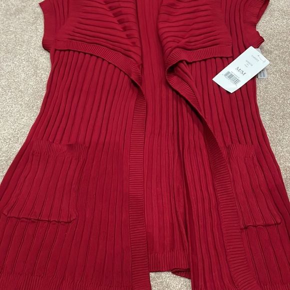 Haggar women sweater vest open cardigan size Medium- Without Tag - Picture 5 of 5